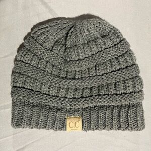 C.C. Kids knit fleece lined beanie gray